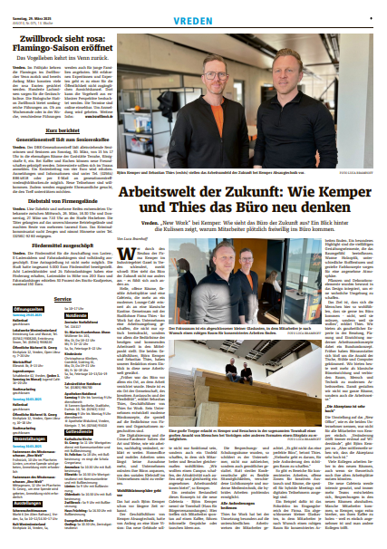 Moderne Raumarchitektur trifft auf New Work