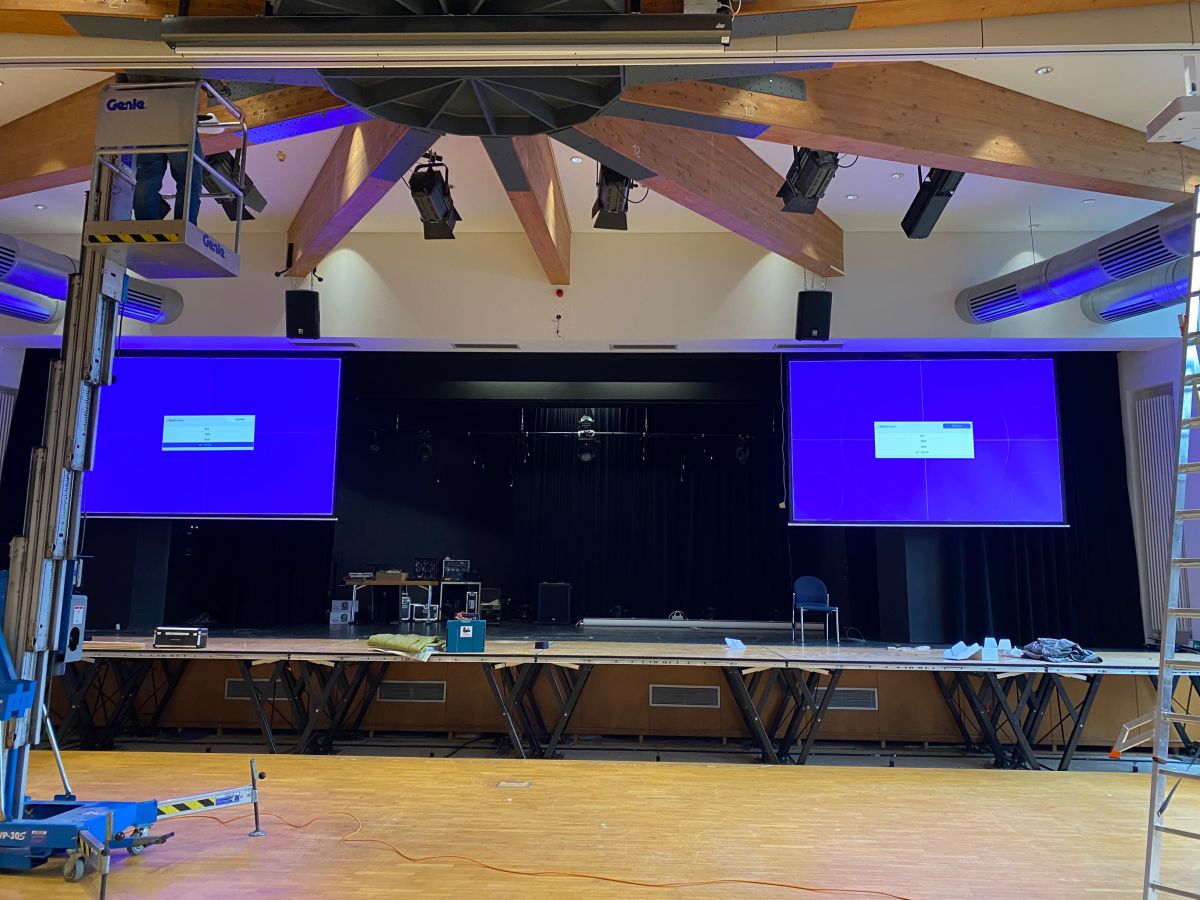 Installation von Medientechnik