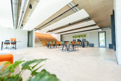 Das neue Work Café als zentraler Treffpunkt mit Wohlfühlfaktor