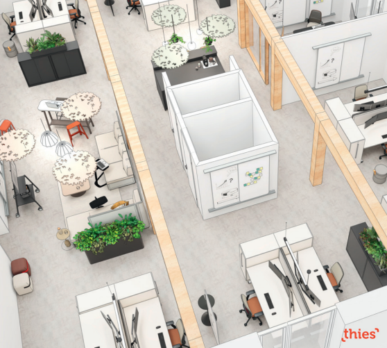 Räume gestalten. Für mehr Produktiviät. Für mehr Funktionalität.