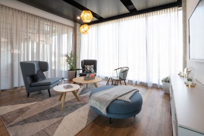 Ein Arbeitsort zum Besprechen, Loungen Netzwerken und Lernen